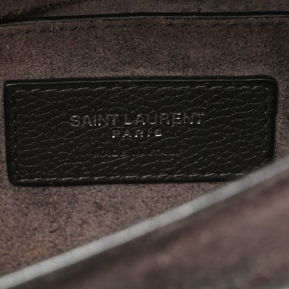 Saint Laurent Grained Calfskin Medium Monogram Sunset Dark Anthracite 6 of 10