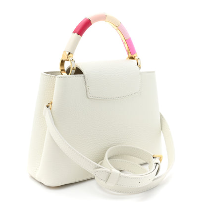 Louis Vuitton Taurillon Lambskin Calfskin Capucines BB Snow White 3 of 9