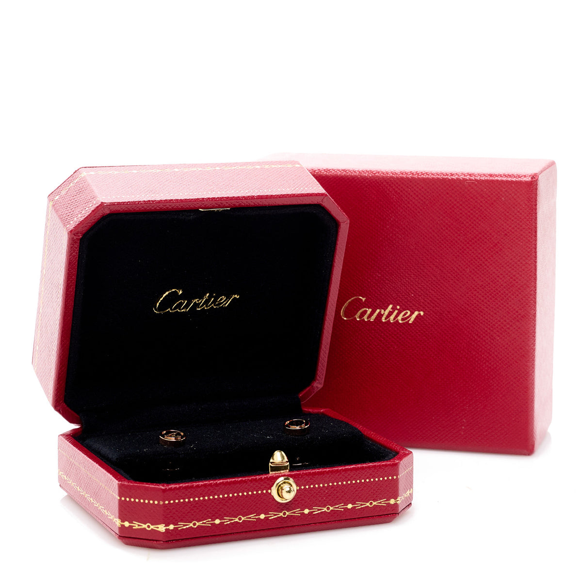 Cartier 18K Pink Gold LOVE Earrings 5 of 5