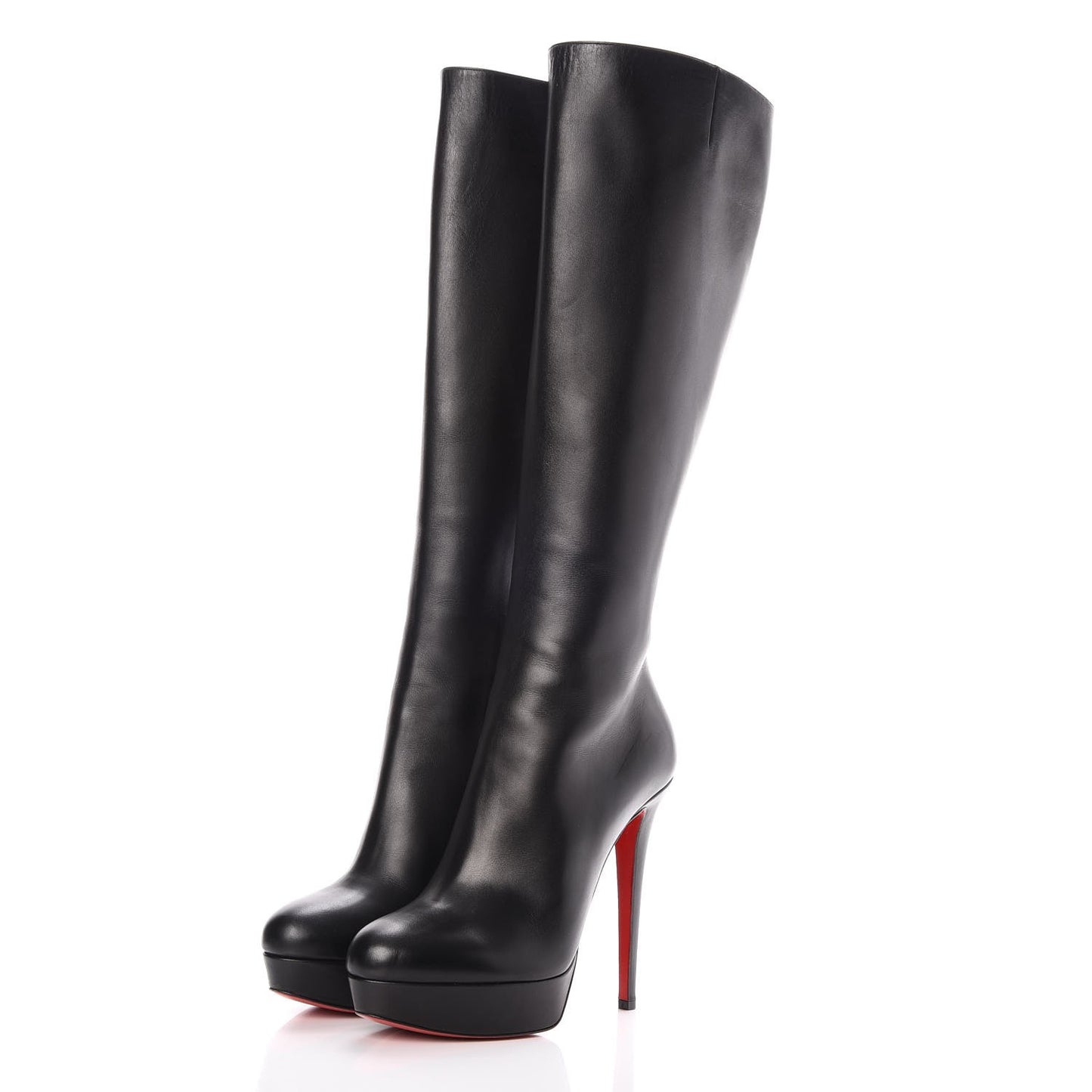 Calfskin Bianca Botta 140 Knee Boots 41 Black
