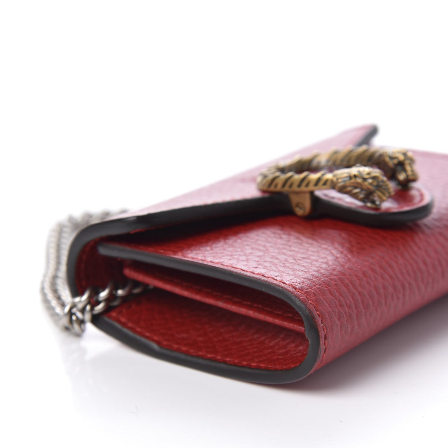 Calfskin Dionysus Coin Purse Hibiscus Red