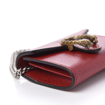 Gucci Calfskin Dionysus Coin Purse Hibiscus Red 7 of 9
