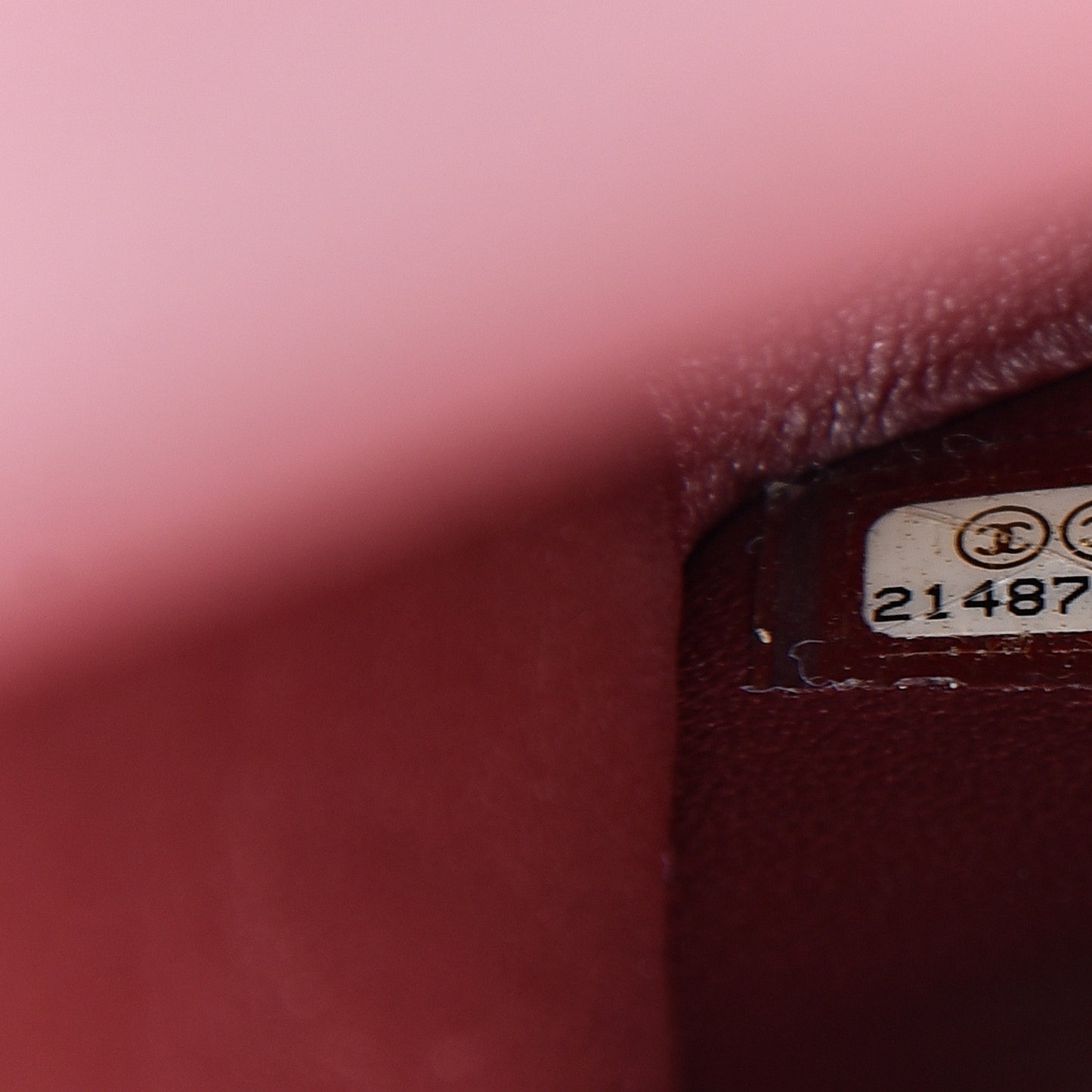 Lambskin Quilted Medium Double Flap Burgundy