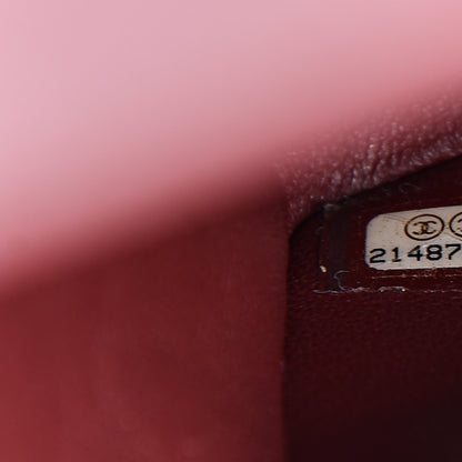 Chanel Lambskin Quilted Medium Double Flap Burgundy 6 of 9