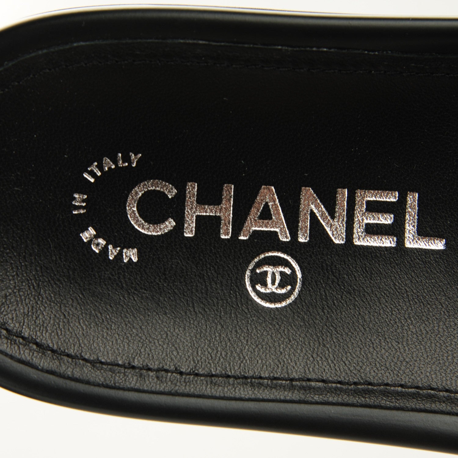 Chanel Tweed Lambskin Chain Flat Mules 37 Black Multicolor 6 of 8