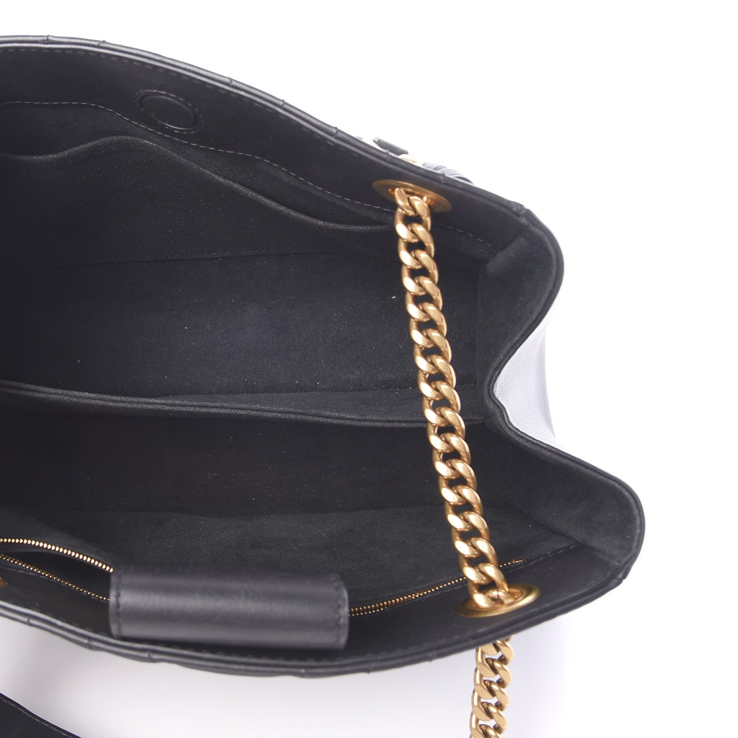 Louis Vuitton Calfskin New Wave Chain Tote Black 4 of 12