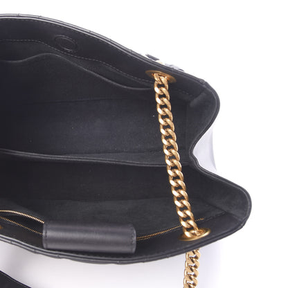 Louis Vuitton Calfskin New Wave Chain Tote Black 4 of 12