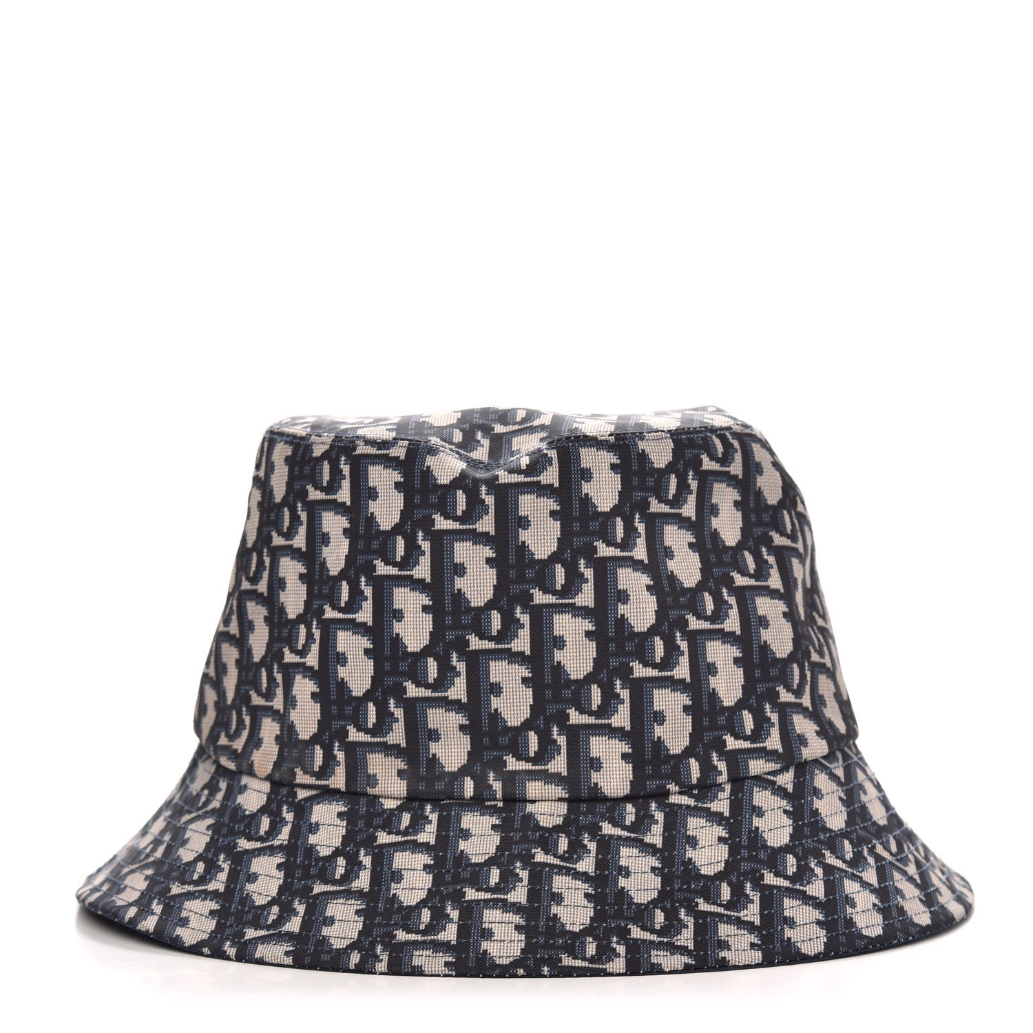 Christian Dior Oblique Reversible Teddy-D Brim Bucket Hat 56 Blue 1 of 6