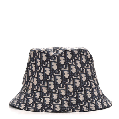 Christian Dior Oblique Reversible Teddy-D Brim Bucket Hat 56 Blue 1 of 6