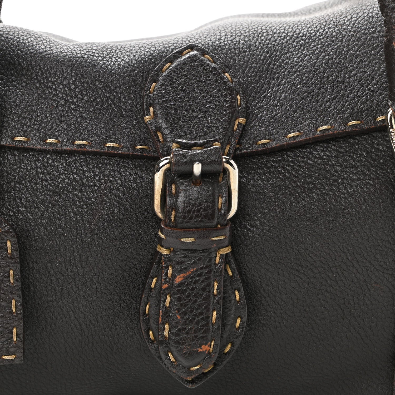Fendi Cuoio Romano Selleria Shoulder Bag Testa di Moro 9 of 14