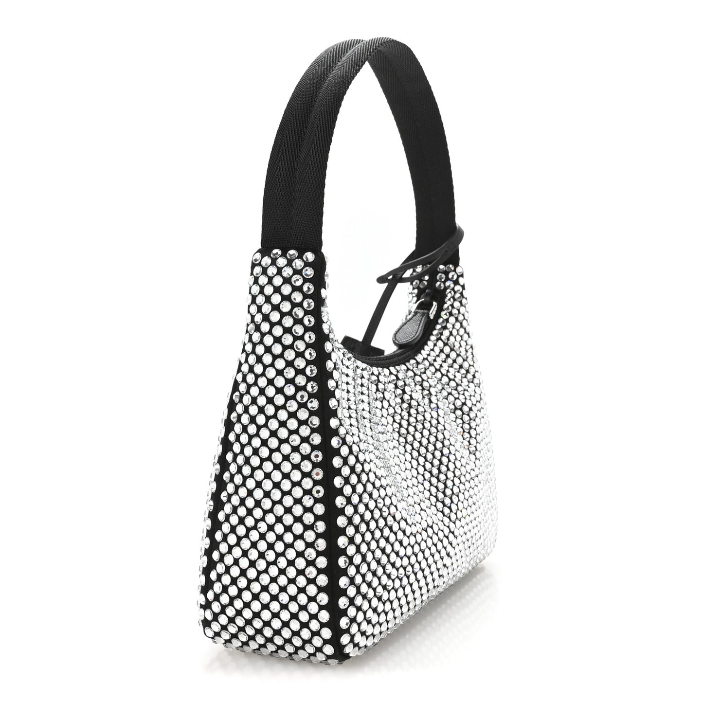 Satin Crystal Mini Re-Edition 2000 Bag Cristal