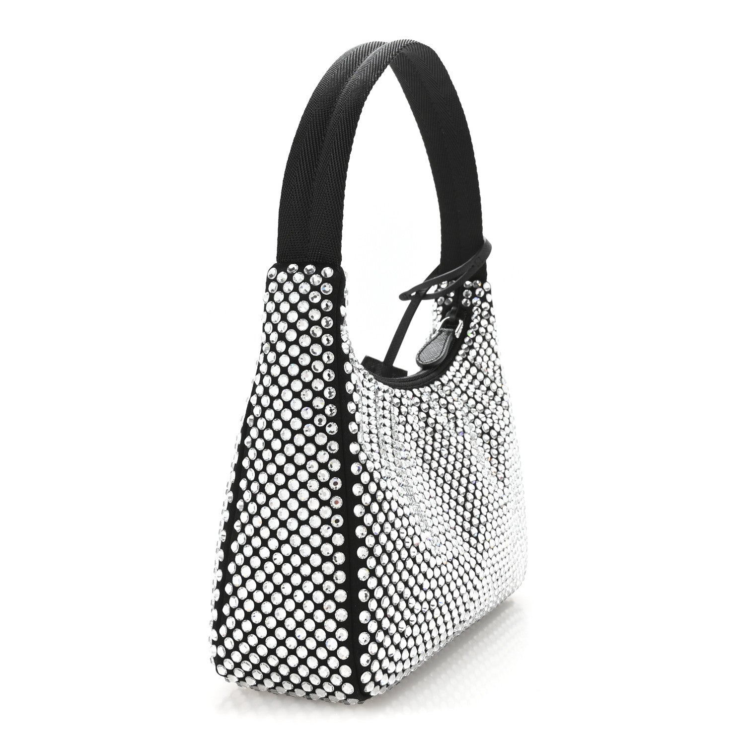 Prada Satin Crystal Mini Re-Edition 2000 Bag Cristal 3 of 11