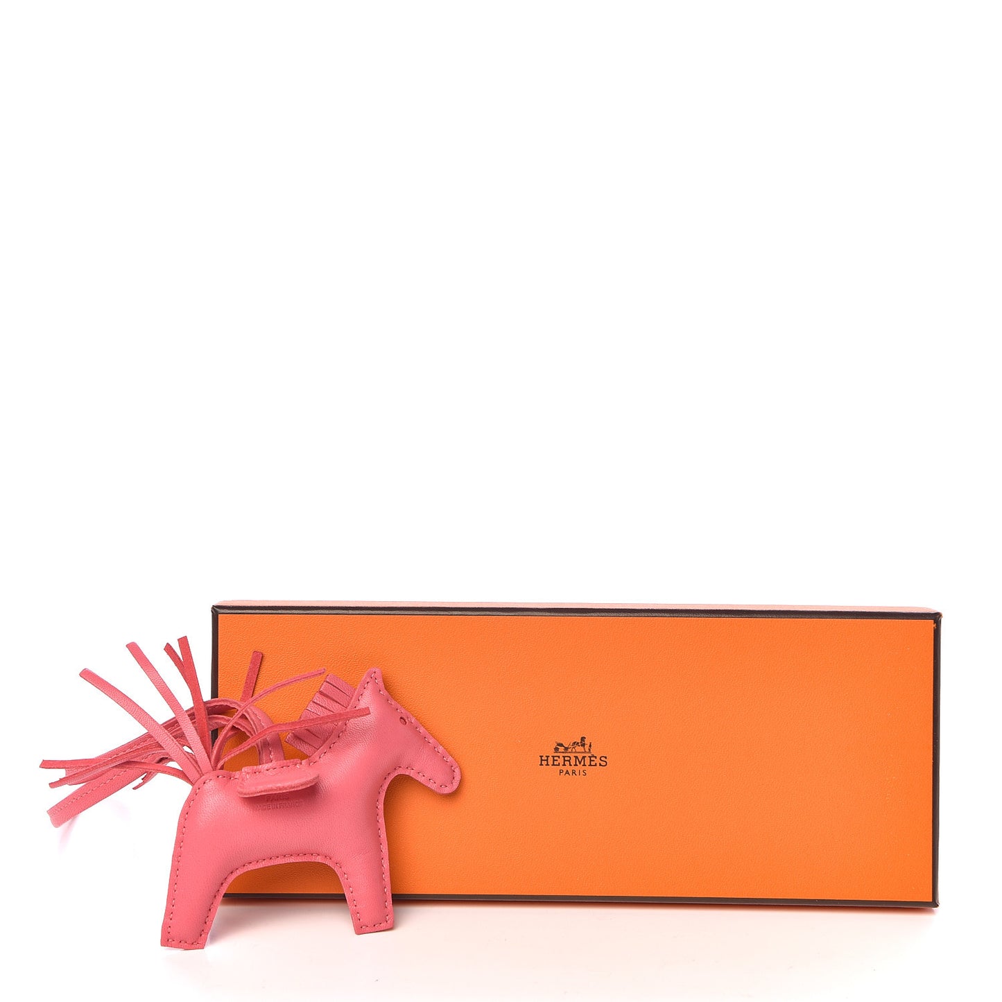 Milo Lambskin Grigri Rodeo Horse Bag Charm PM Rose Azalee