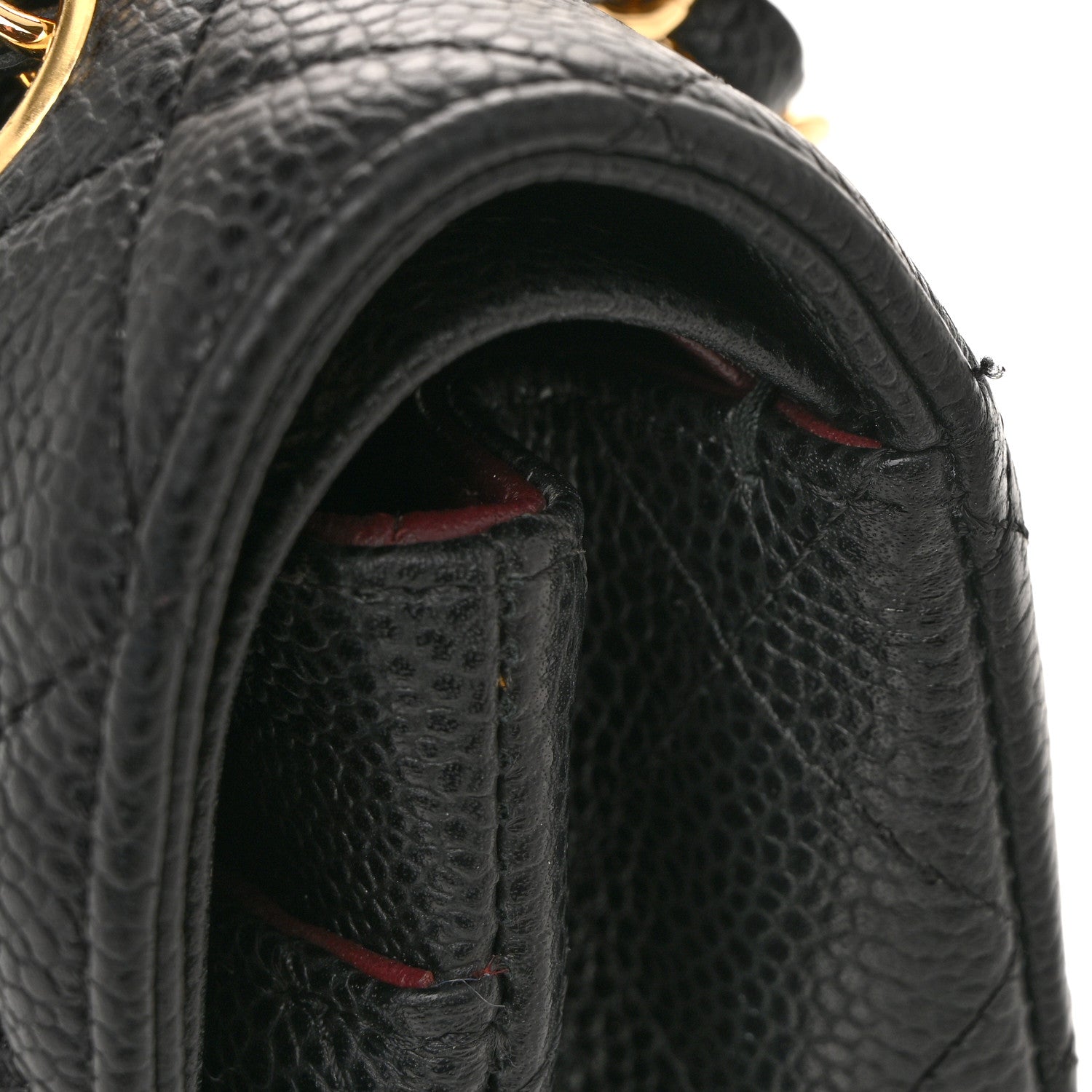 Chanel Caviar Quilted Medium Double Flap Black 14 of 16