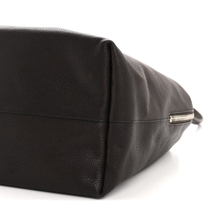 The Row Grained Saddle Calfskin Henri Bag Brunette 9 of 13