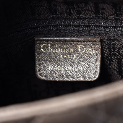 Christian Dior Metallic Lambskin Cannage Medium Lady Dior Bronze 6 of 12