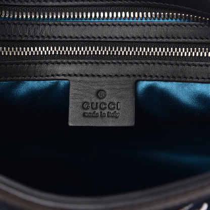 Gucci Suede Patent Dragon Embroidered Medium Dionysus Bucket Bag Dark Blue 7 of 11