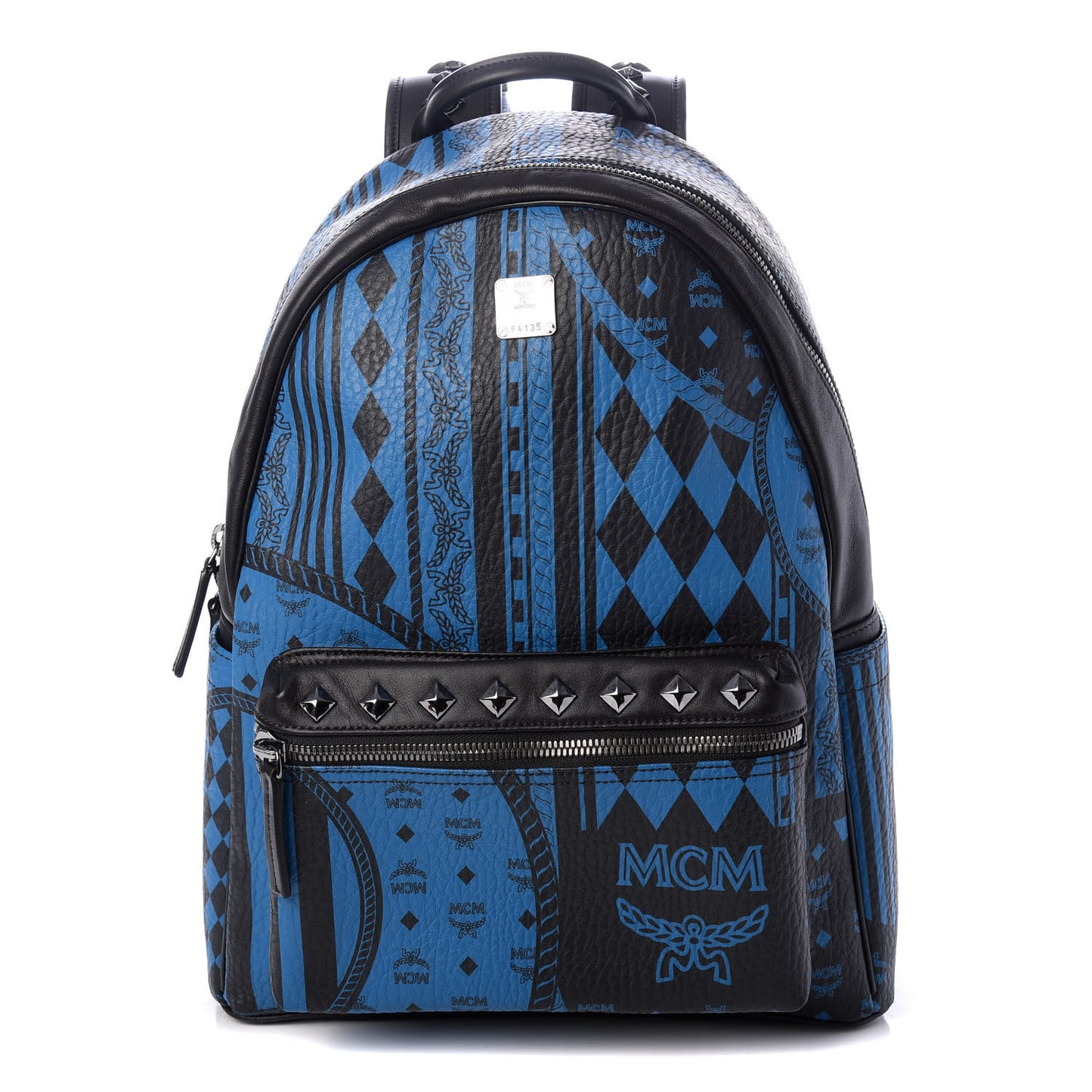 Visetos Baroque Print Medium Stark Backpack Munich Blue