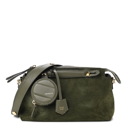 Fendi Suede Vitello Dolce Coin Pocket Medium By The Way Boston Bag Amazzonia Equatore 1 of 8