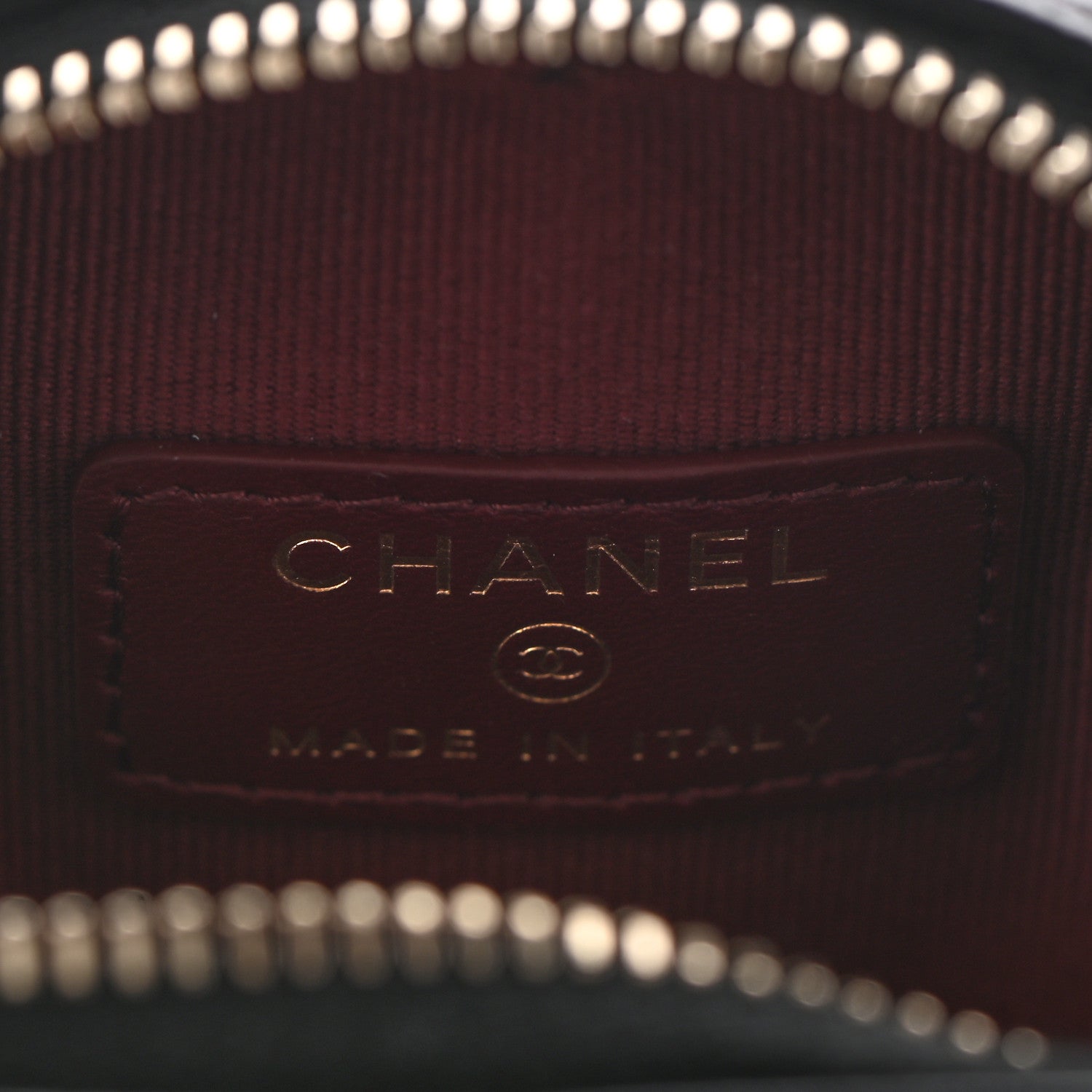 Chanel Lambskin Quilted CC In Love Heart Zipped Arm Coin Purse Black 6 of 6