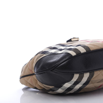 Burberry House Check Quilted Brook Hobo 9 of 15