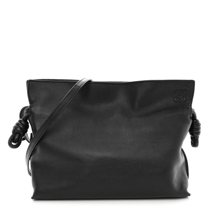 Loewe Calfskin Mini Flamenco Knot Clutch Black 1 of 6