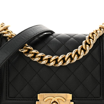 Chanel Caviar Quilted Small Boy Flap Black 8 of 14