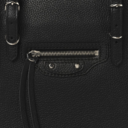 Balenciaga Grained Calfskin Papier Mini A4 Zip Around Tote Black 9 of 11