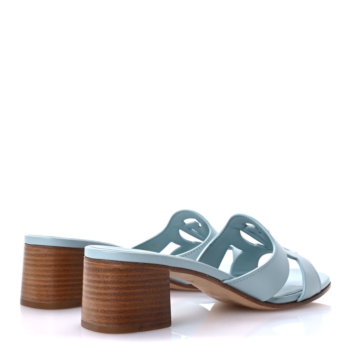Calfskin LV Isola Mules 38 Teal