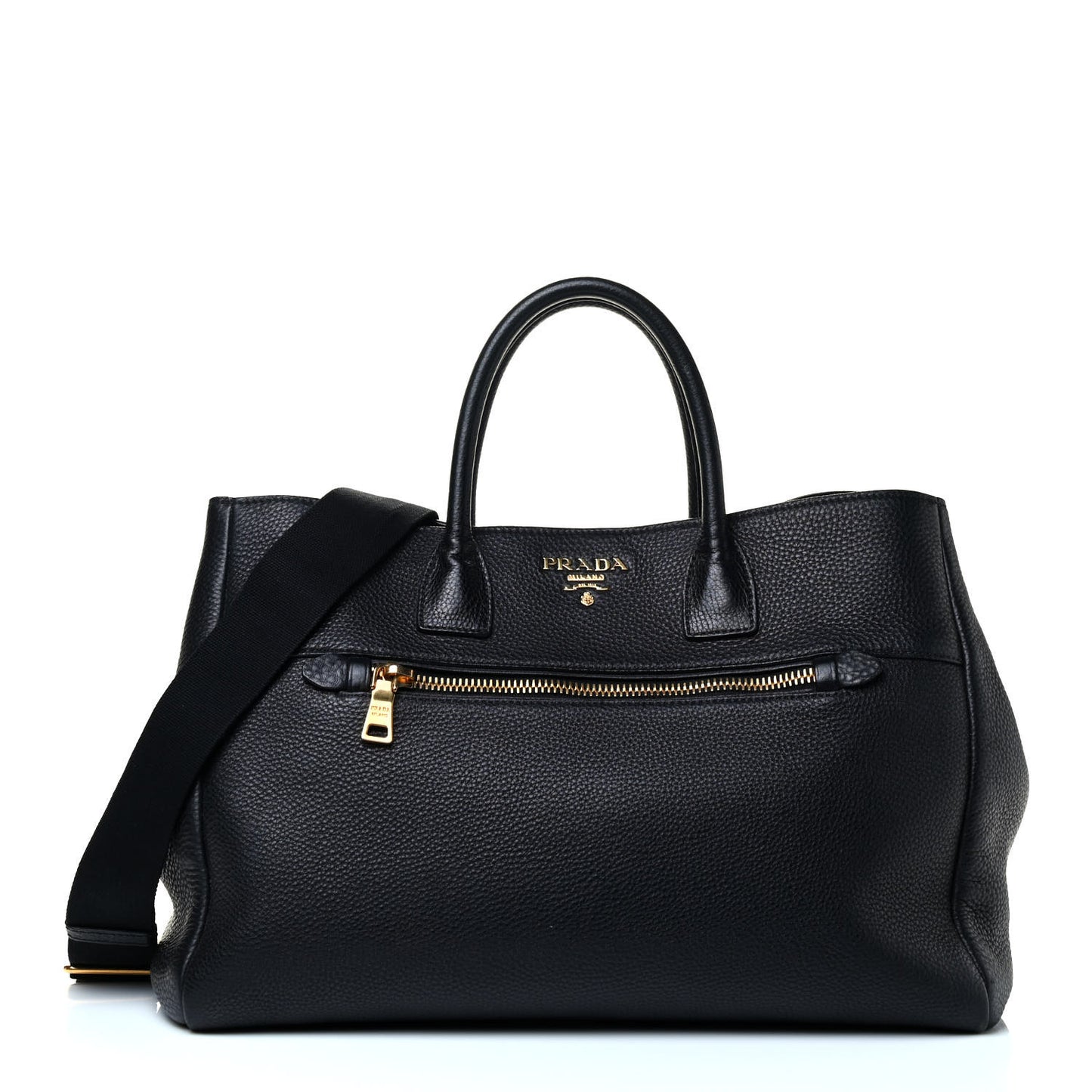 Vitello Daino Tote Black