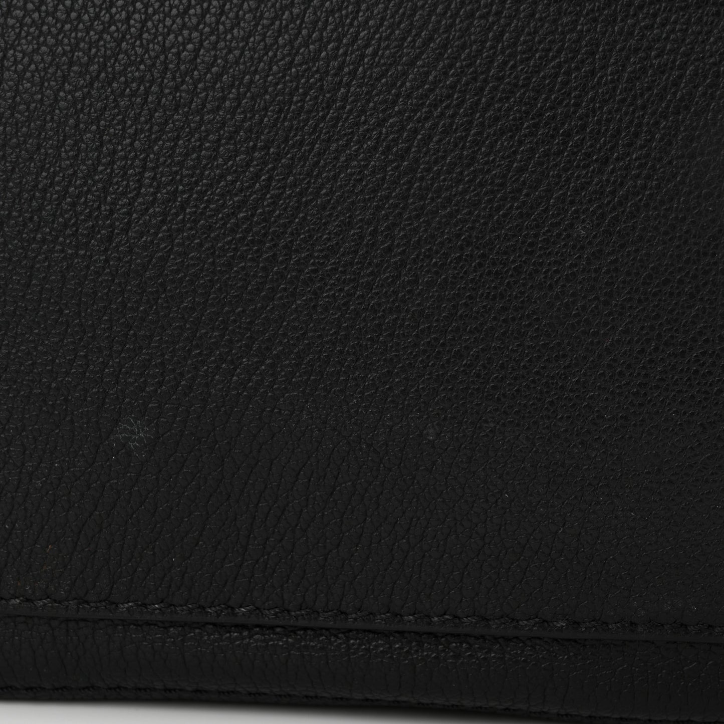 Pebbled Calfskin Wellington Satchel Black