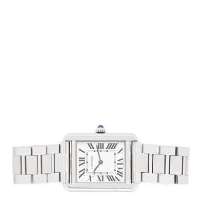Cartier Stainless Steel 24mm Tank Solo Quartz Watch 2 of 5