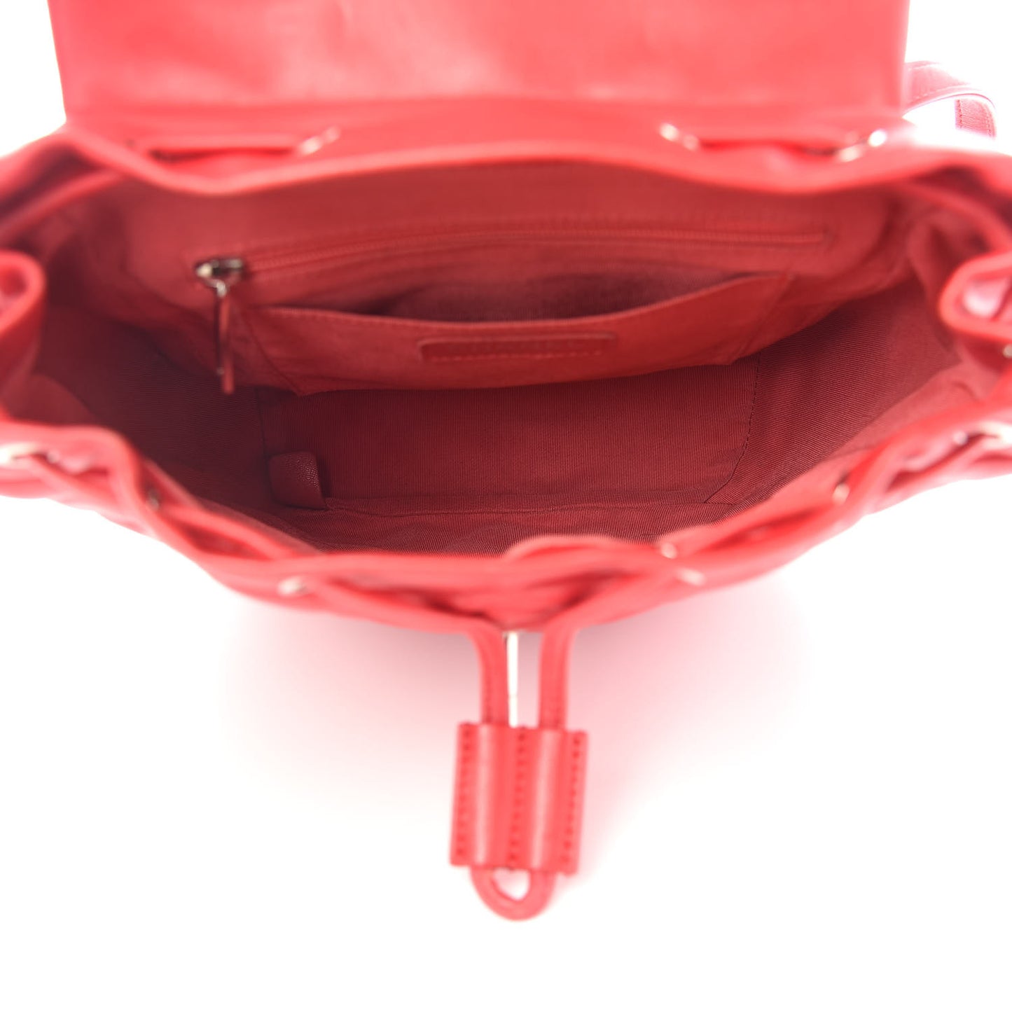 Lambskin Quilted Small Urban Spirit Backpack Red