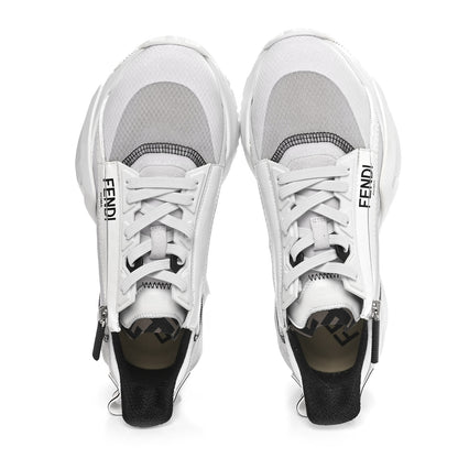 Fendi Nylon Suede Transparent Fendi Flow Low Top Sneakers 40 White 2 of 9