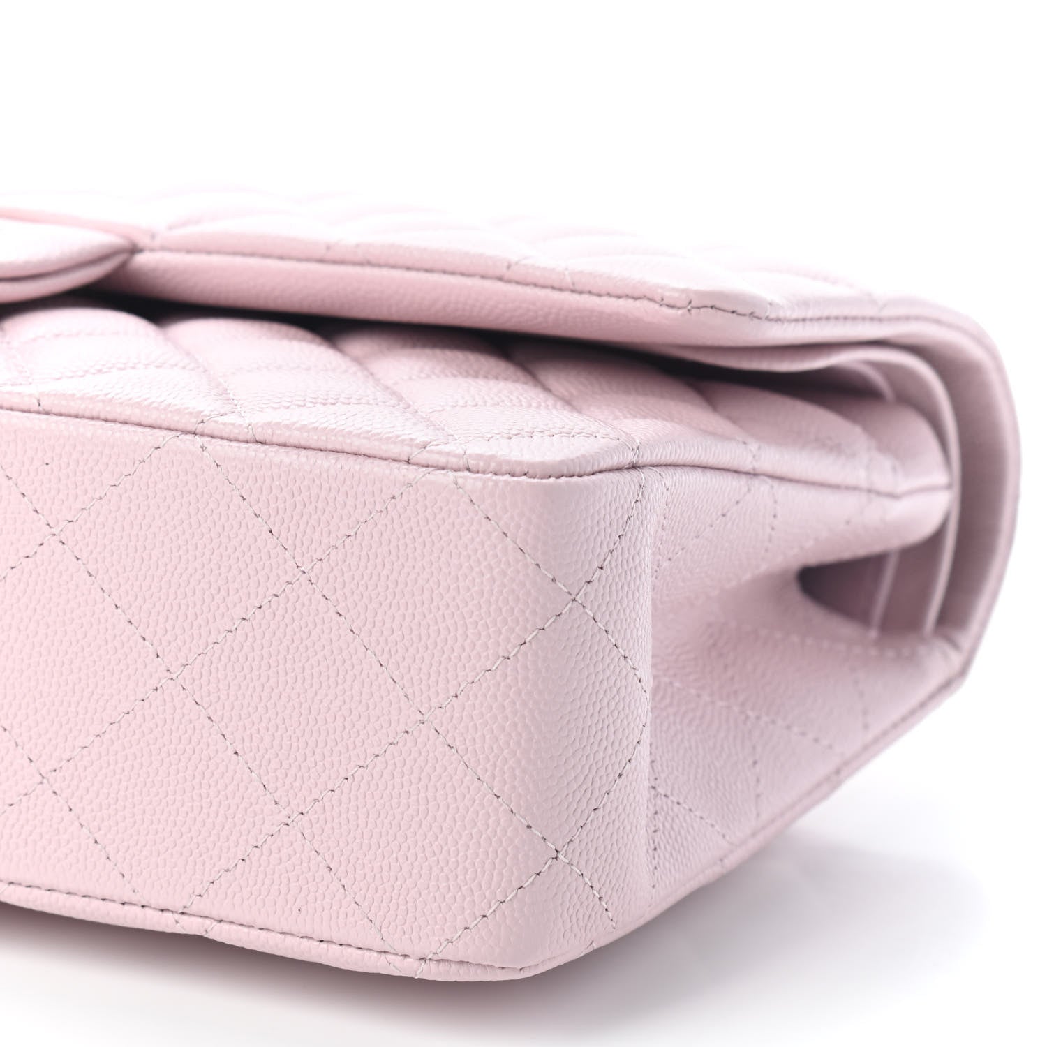 Chanel Caviar Quilted Medium Double Flap Light Pink 8 of 8