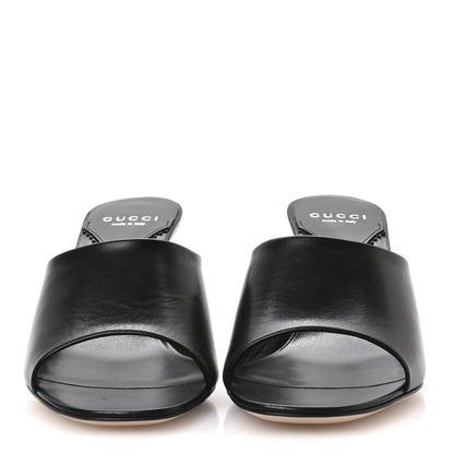 Gucci Malaga Kid Interlocking G Sandals 38.5 Black 3 of 9