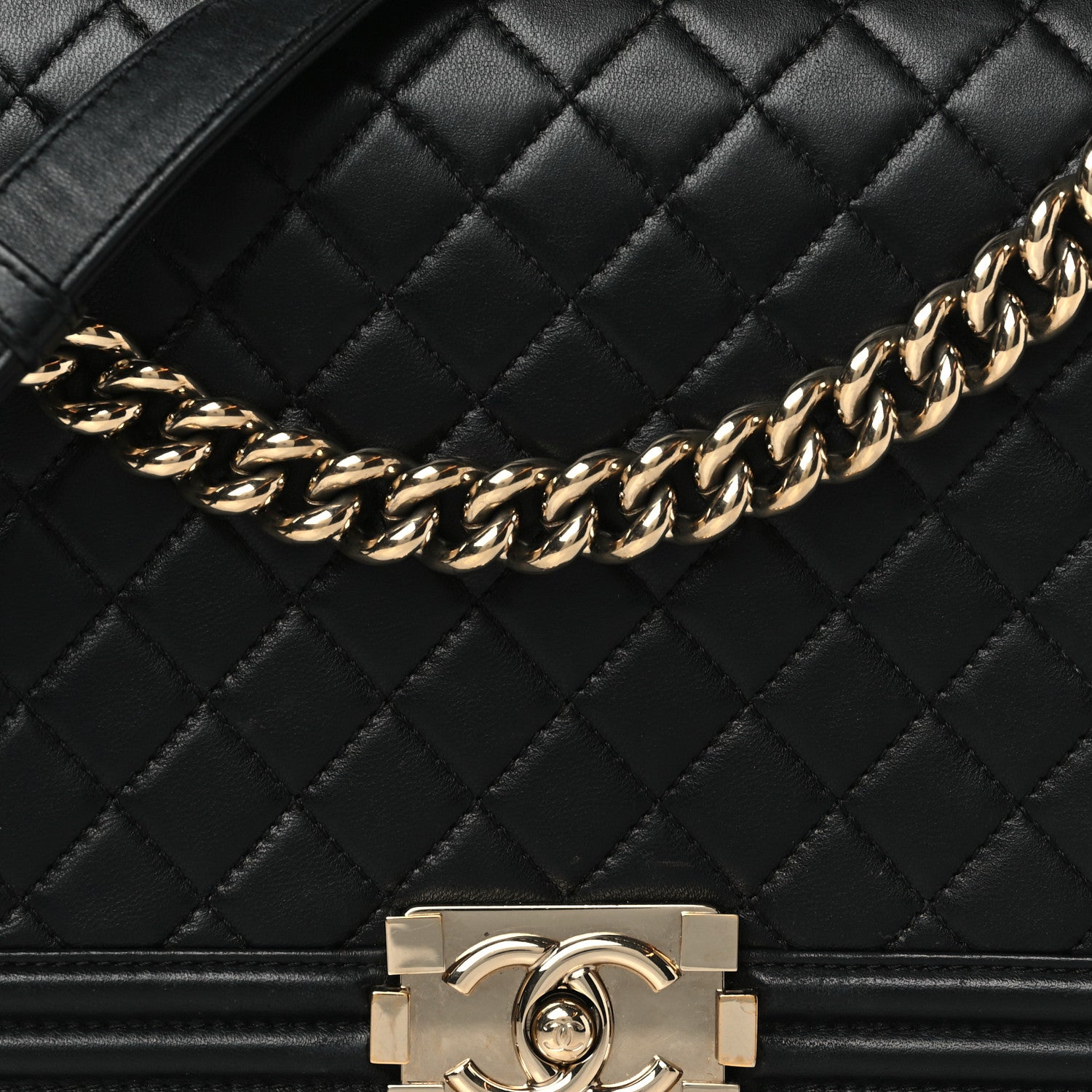 Chanel Lambskin Quilted New Medium Boy Flap Black 7 of 11