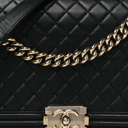 Chanel Lambskin Quilted New Medium Boy Flap Black 7 of 11