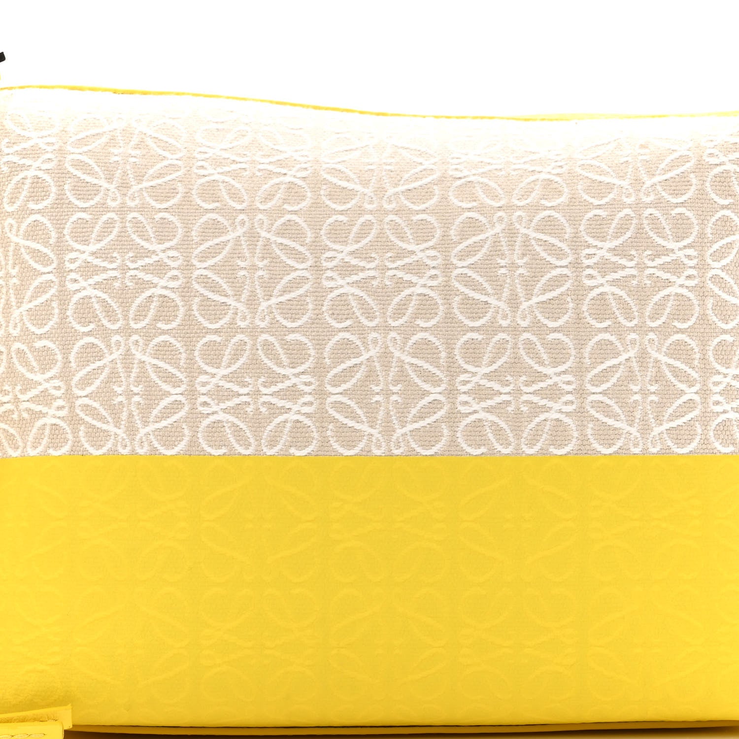 Loewe Jacquard Anagram Calfskin Small Cubi Bag Ecru Lemon 8 of 10