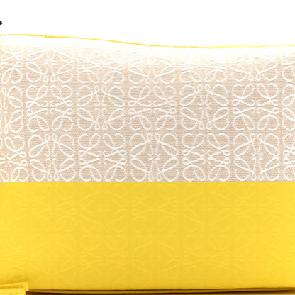 Loewe Jacquard Anagram Calfskin Small Cubi Bag Ecru Lemon 8 of 10