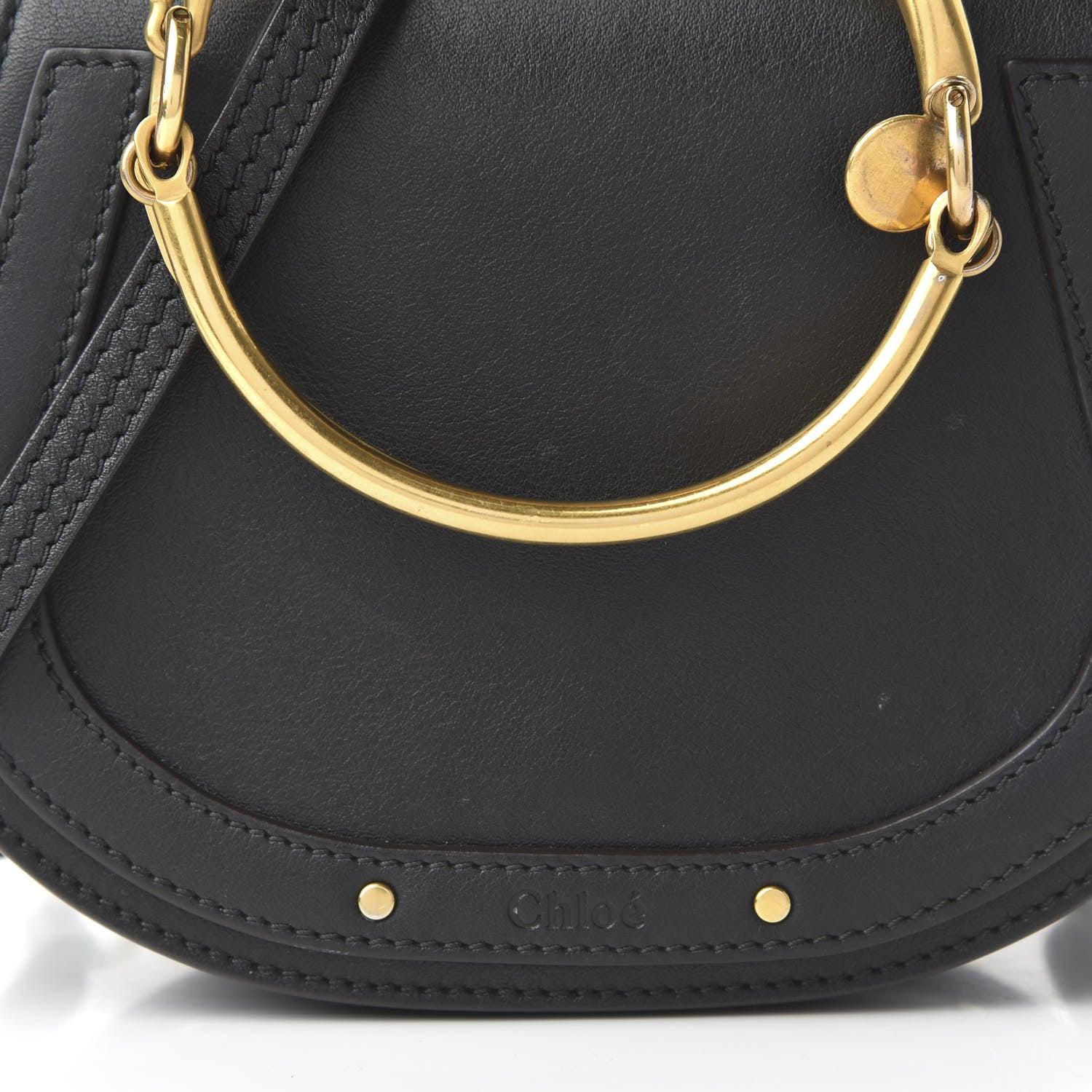 Chloe Calfskin Small Nile Bracelet Bag Black 9 of 9