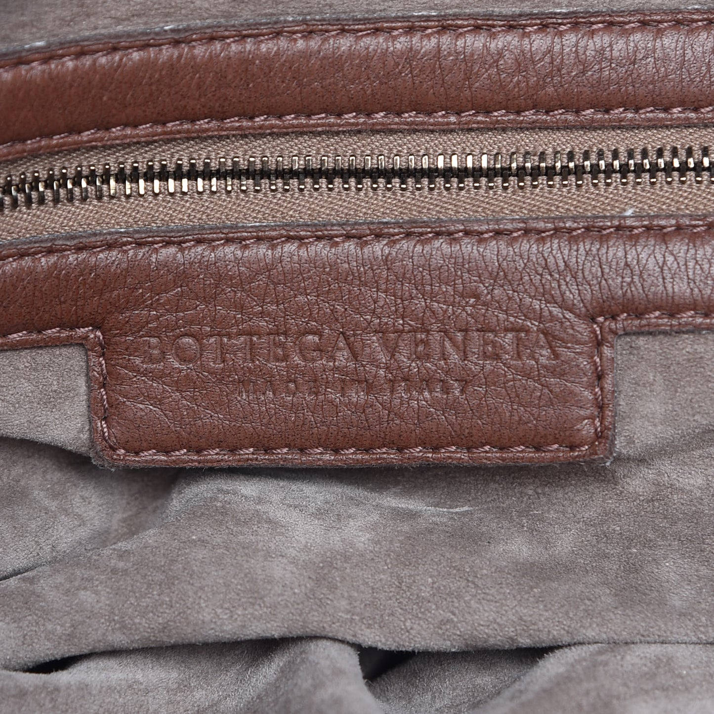 Washed Cervo Deerskin Loop Hobo Bag Elephant
