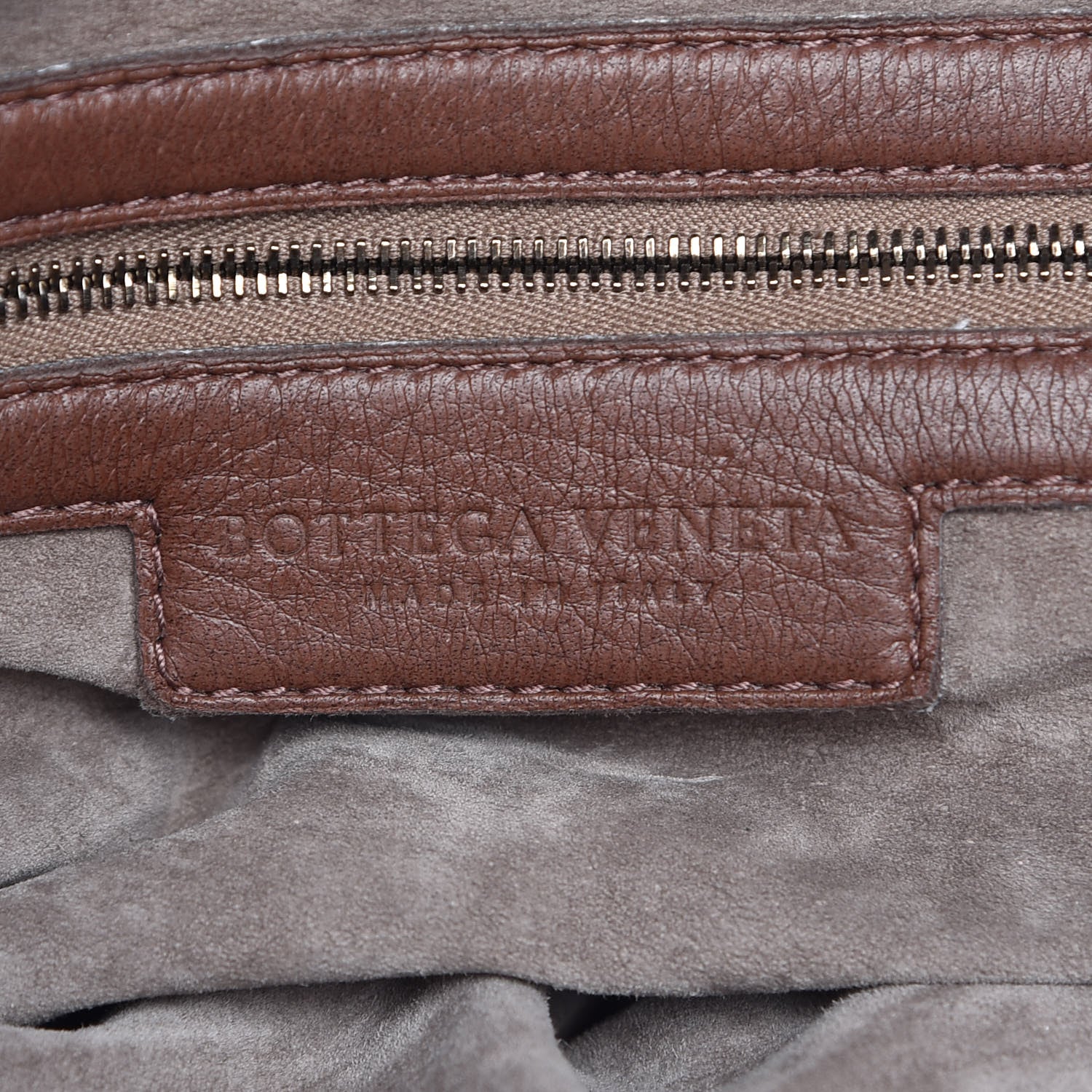 Bottega Veneta Washed Cervo Deerskin Loop Hobo Bag Elephant 6 of 16