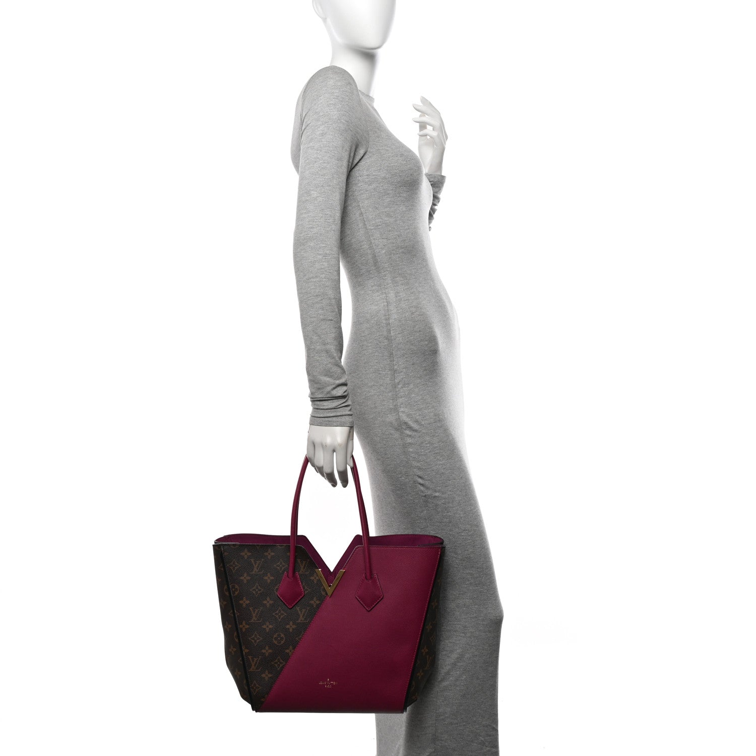 Louis Vuitton Calfskin Monogram Kimono Tote Grape 2 of 10