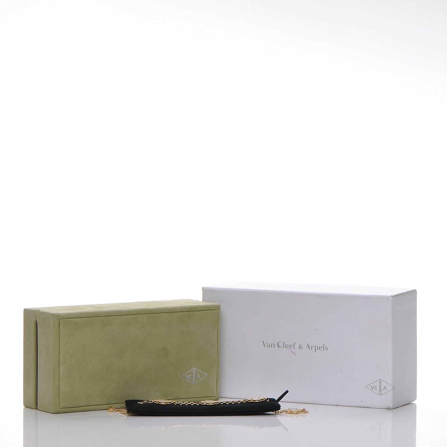 18K Yellow Gold Mother of Pearl 5 Motifs Vintage Alhambra Bracelet