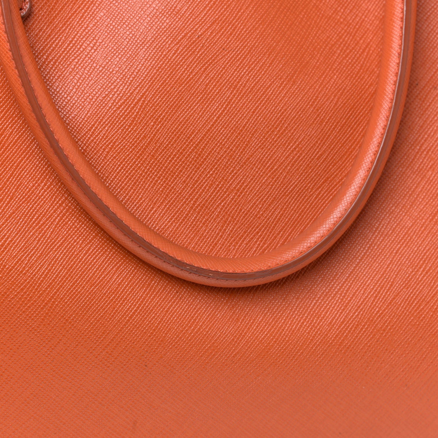 Saffiano Cuir Medium Double Bag Papaya