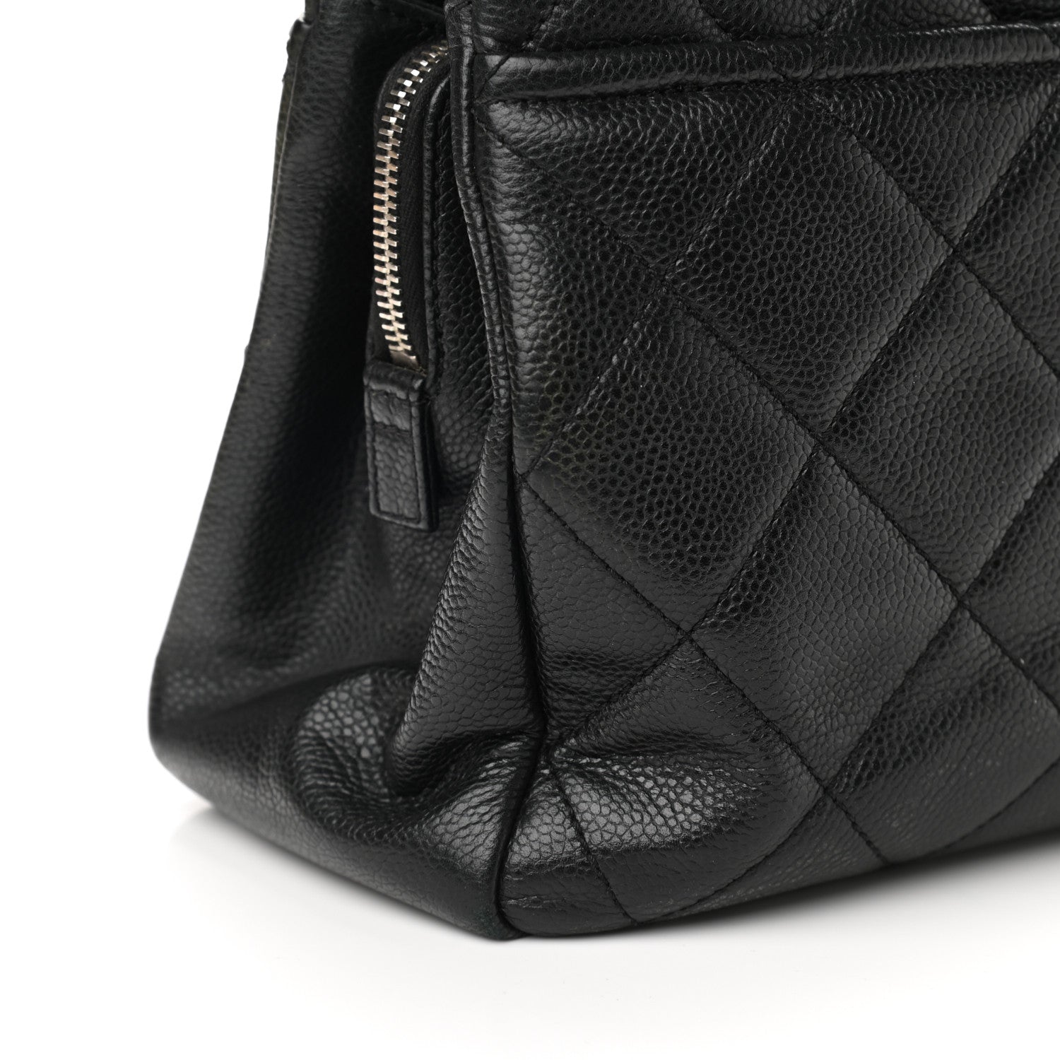 Chanel Caviar Quilted CC Timeless Soft Tote Black 9 of 12