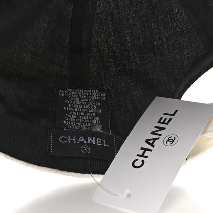 Chanel Cotton Sequin CC Cap Hat Ivory 8 of 8