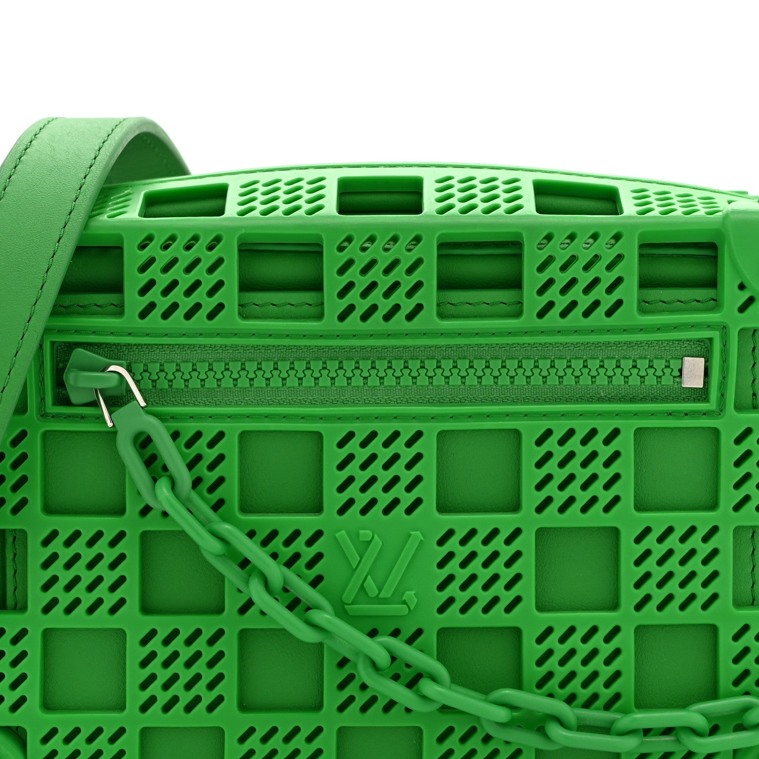 Louis Vuitton Rubber Cowhide Mini Soft Trunk Green 7 of 9