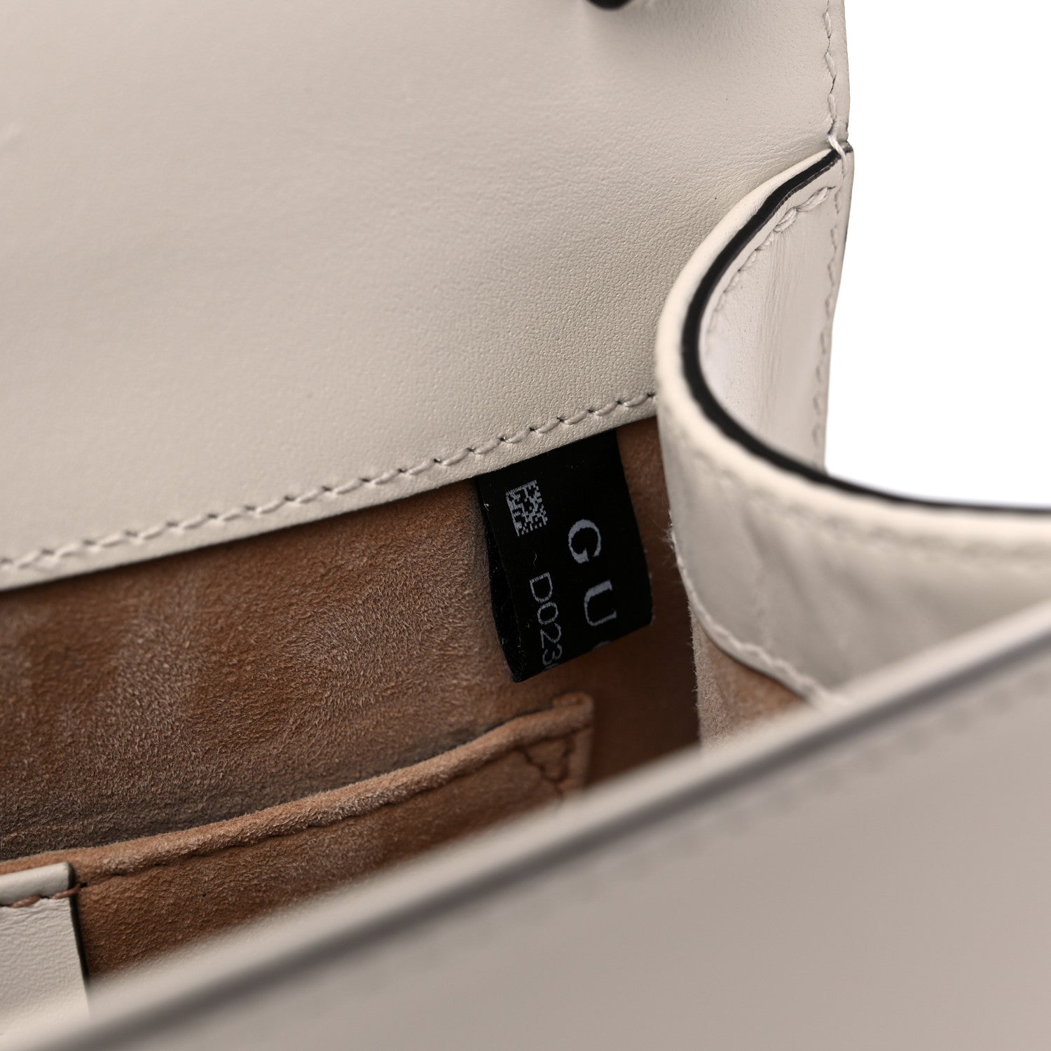 Gucci Calfskin Embroidered Mini Sylvie Top Handle Bag White 8 of 12